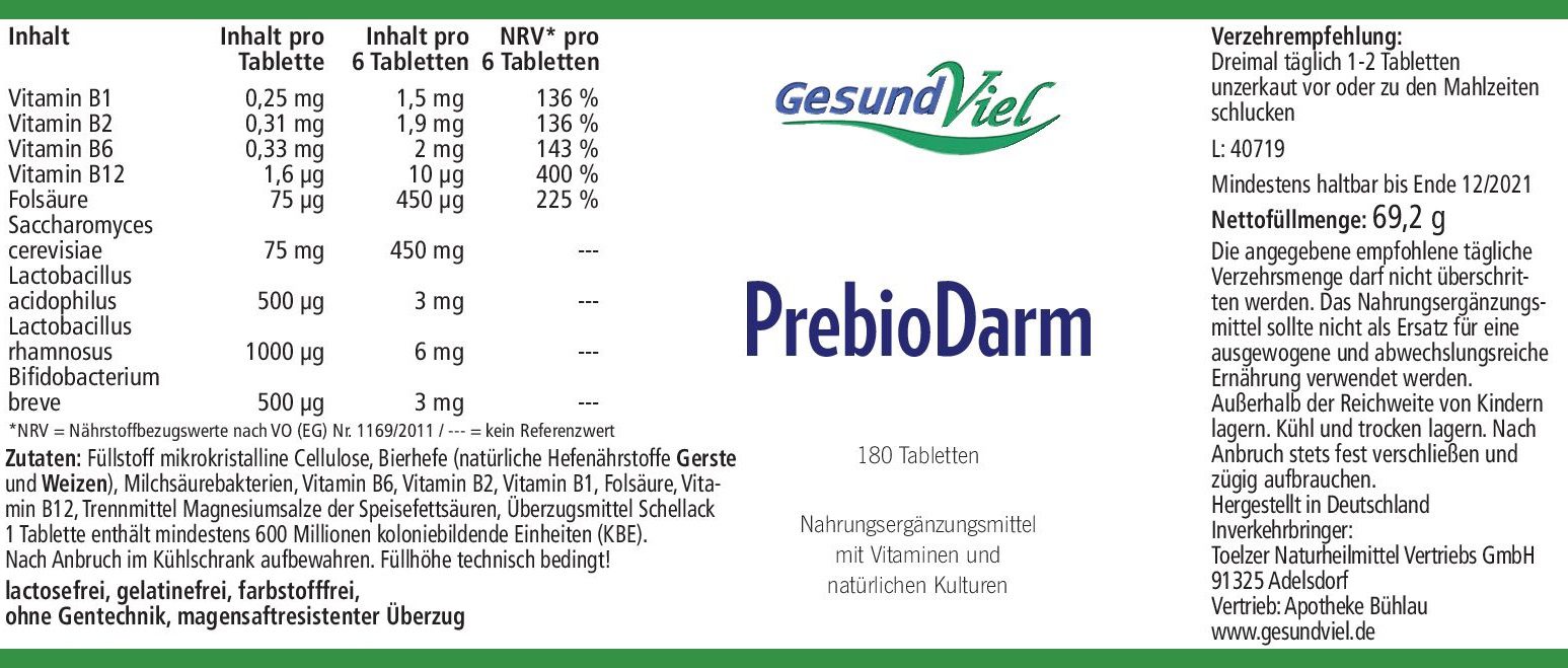Gesundviel_PrebioDarm_180Tbl_L40719