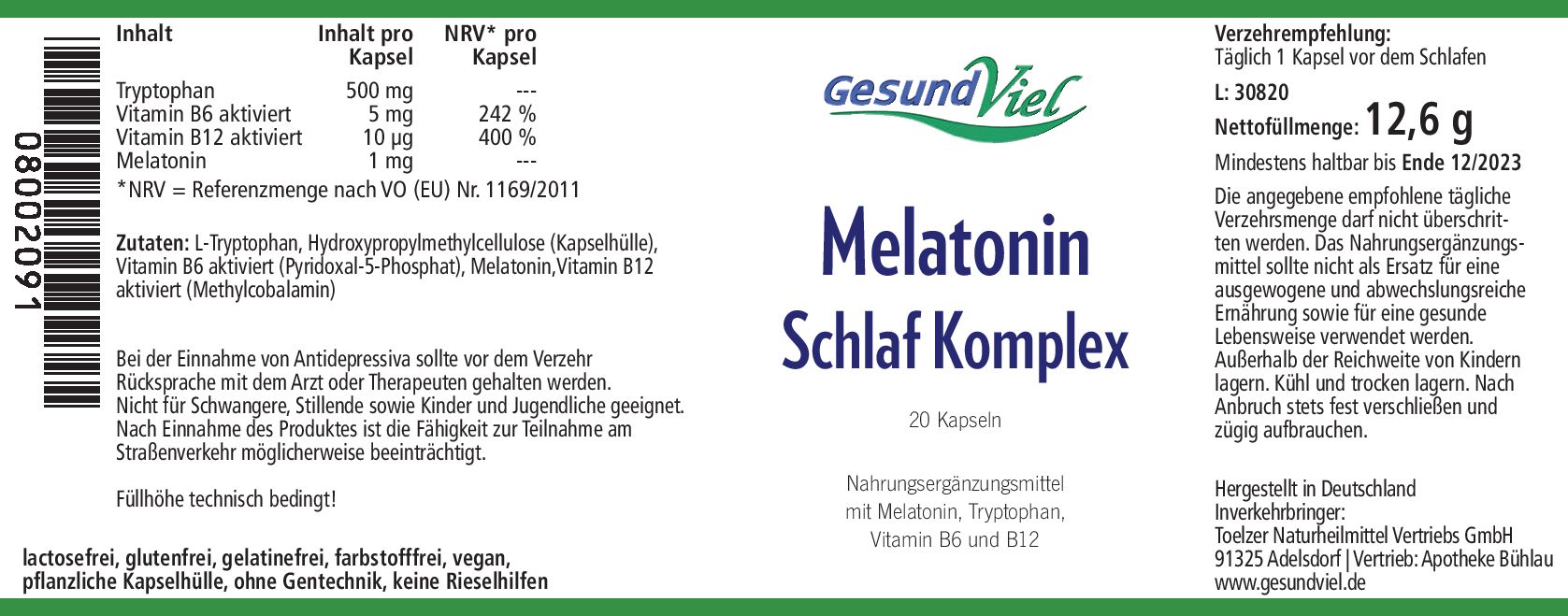 Gesundviel_R-00433_Melatonin_Schlafkomplex_20Kps_08002091_L30820_KG